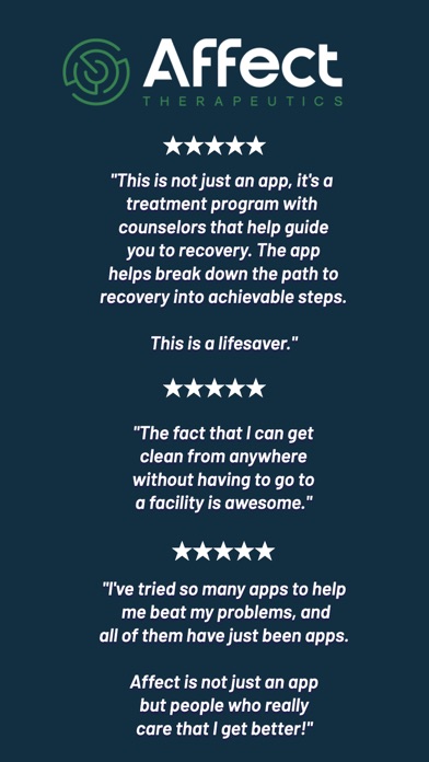 Affect: Addiction Recovery screenshot 1