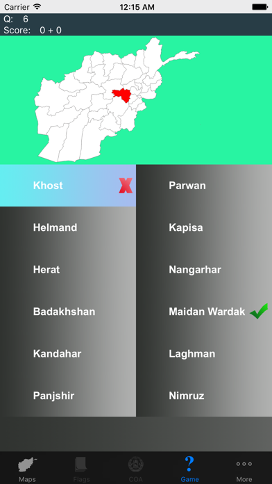 Afghanistan Province Maps and Capitals screenshot 4