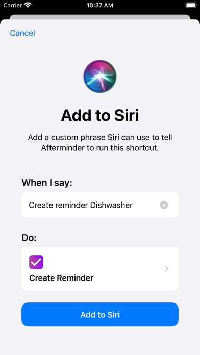 Afterminder - Fast reminders screenshot 2