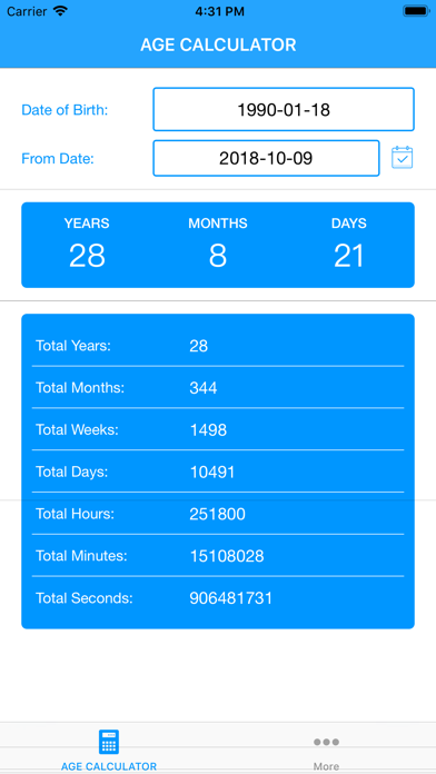Age Calculator App screenshot 1