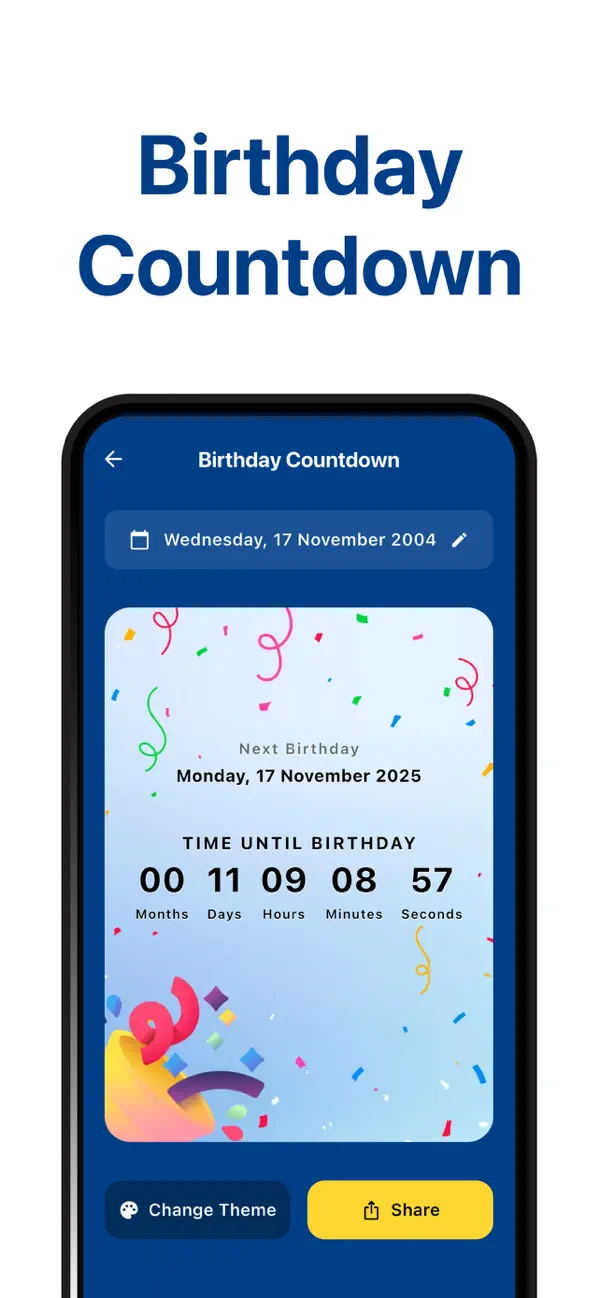 Age Calculator; Date of Birth screenshot 3