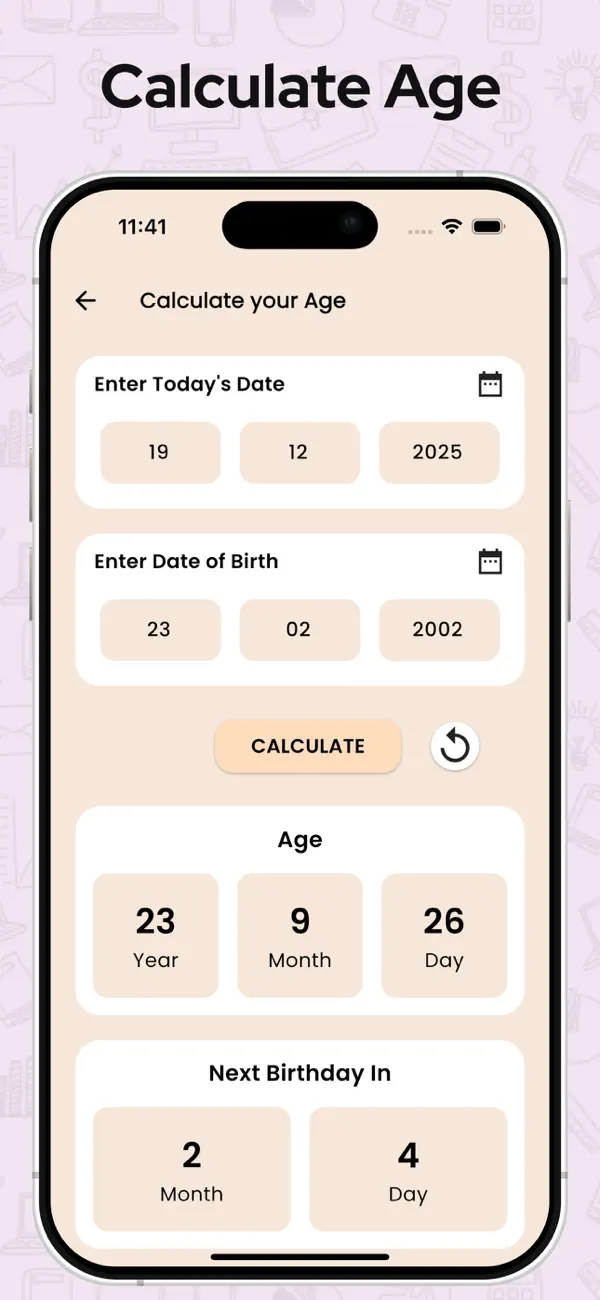 Age Calculator / Date of Birth screenshot 5