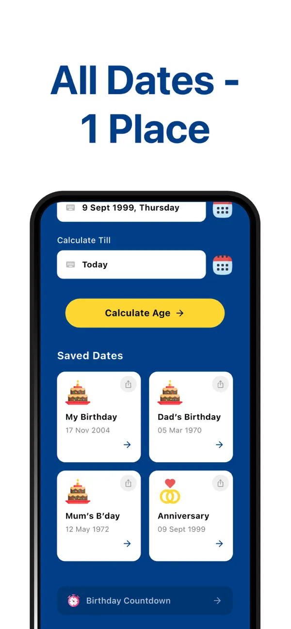 Age Calculator; Date of Birth screenshot 2