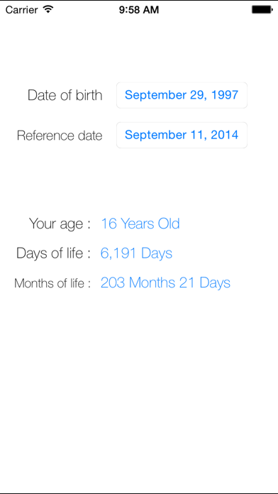Age Calculator (Life Days) screenshot 2