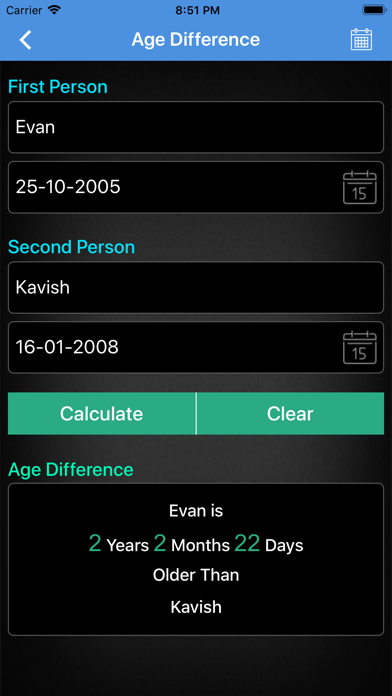 Age Calculator ++ screenshot 2