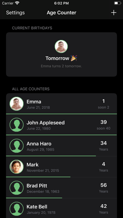 Age Counter • Birthday Tracker screenshot 3