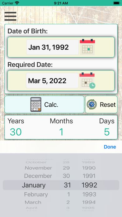 Age On Date Calculator App screenshot 1