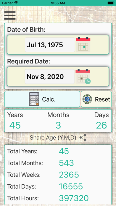 Age On Date Calculator App screenshot 5