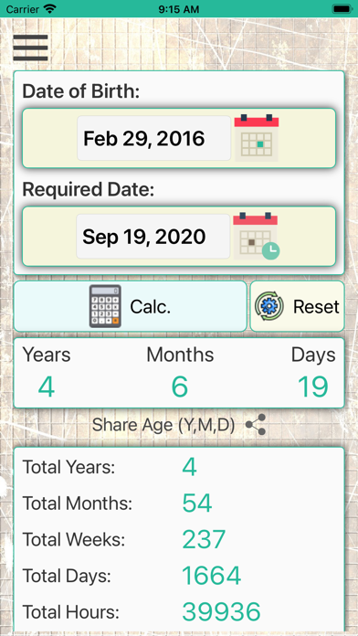 Age On Date Calculator App screenshot 3
