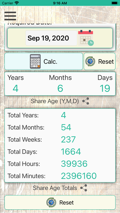Age On Date Calculator App screenshot 2