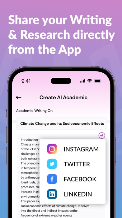 AI Academic Writing & Research screenshot 1