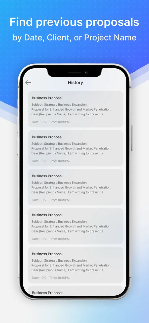 AI Business Proposal Generator screenshot 1
