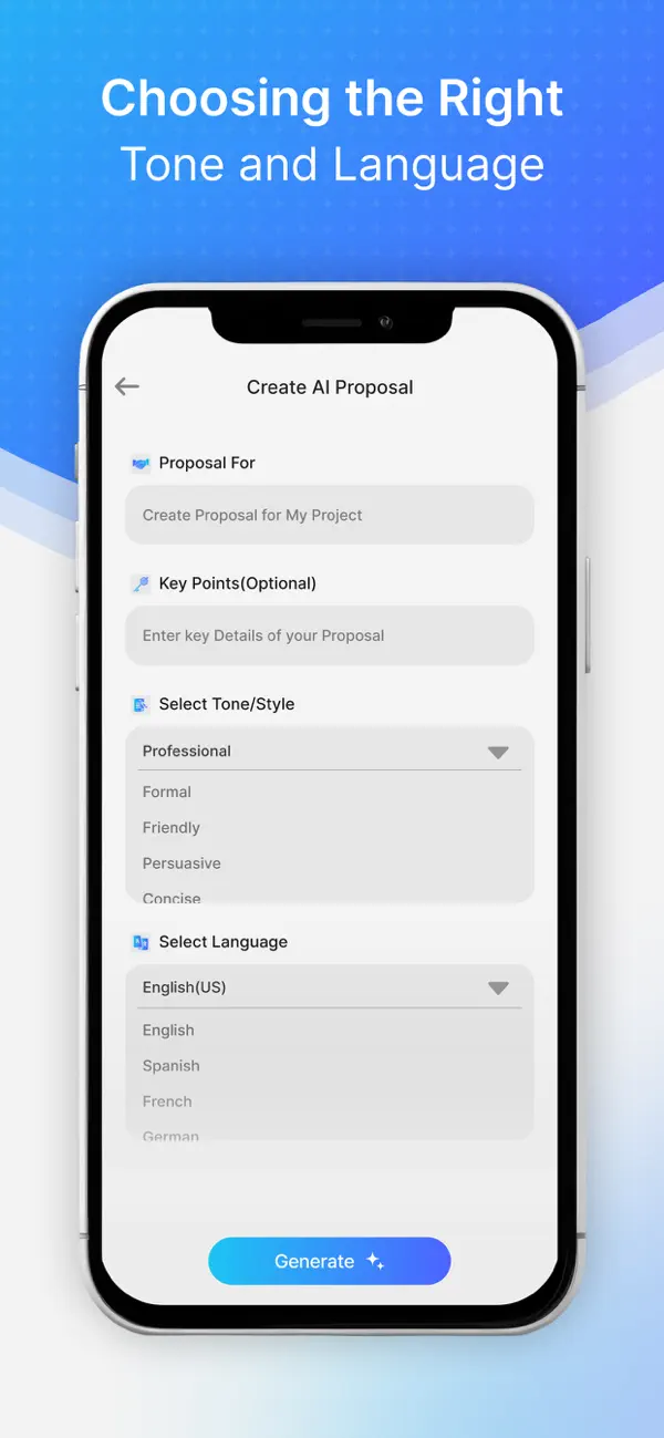 AI Business Proposal Generator screenshot 4