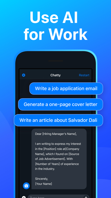 AI Chat - Chatty.ai Chatbot screenshot 4