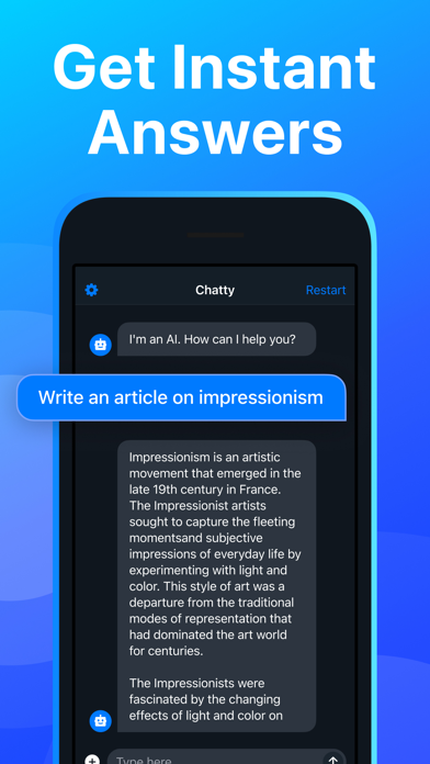 AI Chat - Chatty.ai Chatbot screenshot 3