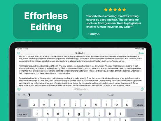 AI Essay Writer - PaperMate screenshot 1