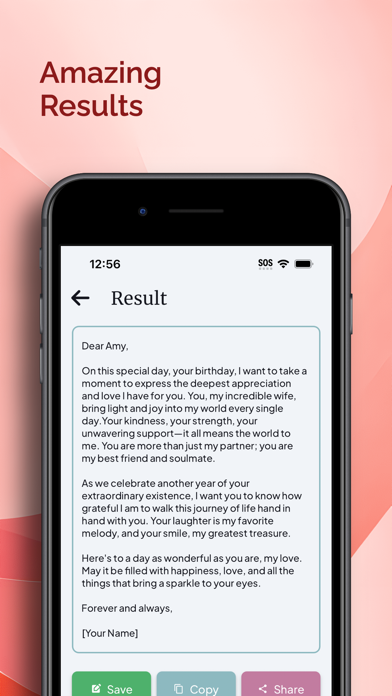 AI Love Letter Generator+ screenshot 1