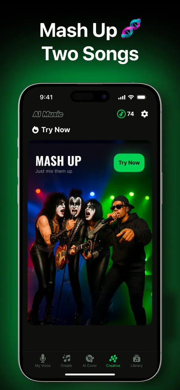 AI Music: Cover & Song Maker screenshot 1