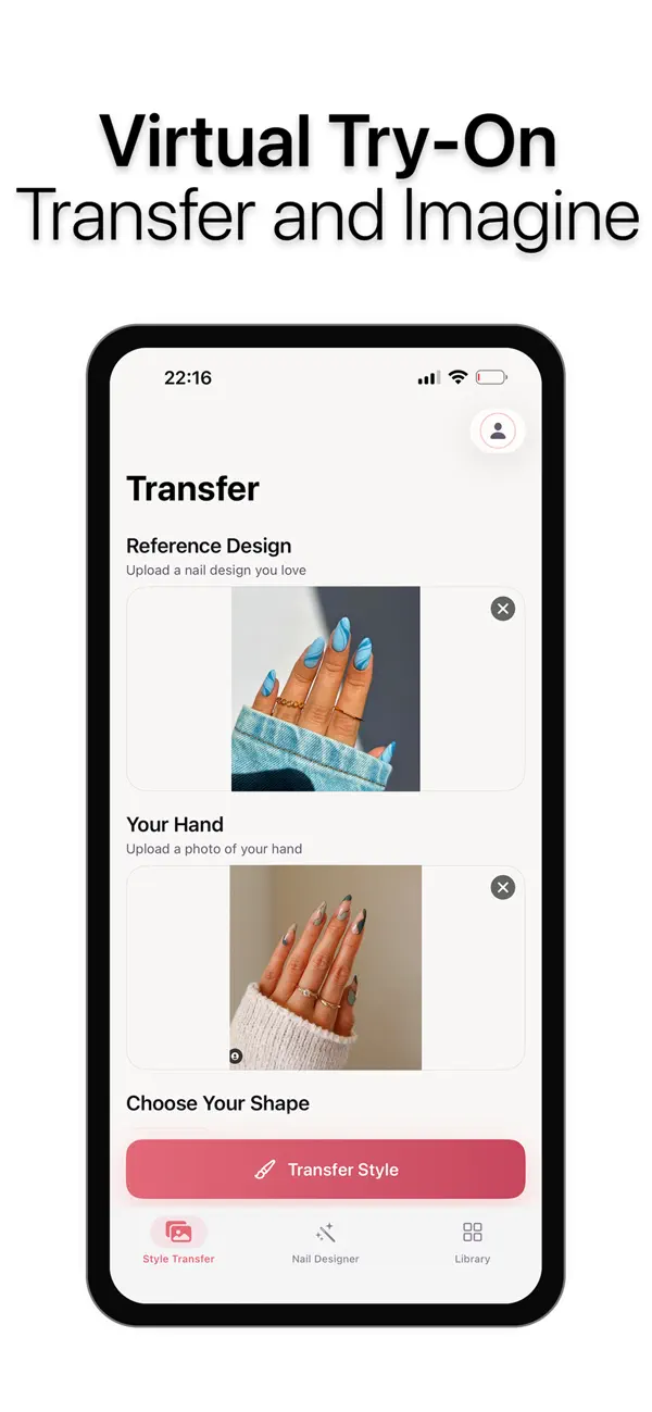 AI Nail Art · Design & Try-On screenshot 2