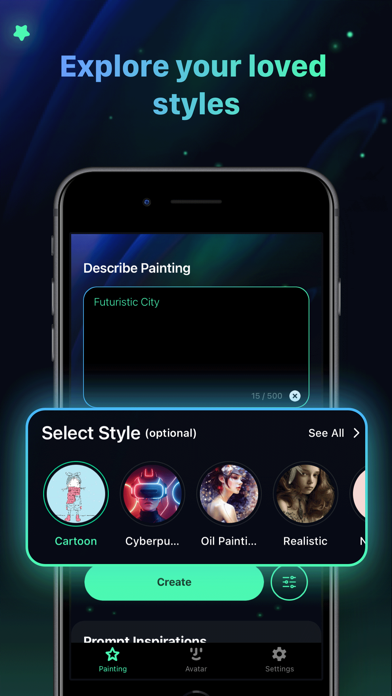 AI Painting: Generate Art Girl screenshot 3