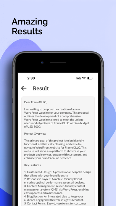 AI Proposal Generator screenshot 1