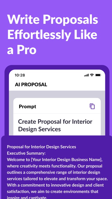 AI Proposal Writer, Generator screenshot 3