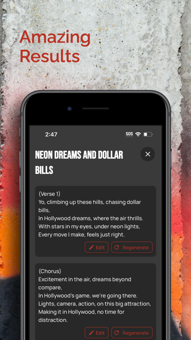 AI Rap Lyric Generator screenshot 1