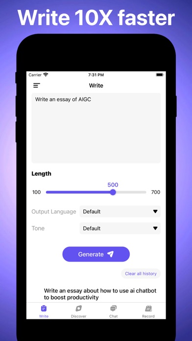 AI Sonic - Chat & Write Bot screenshot 3
