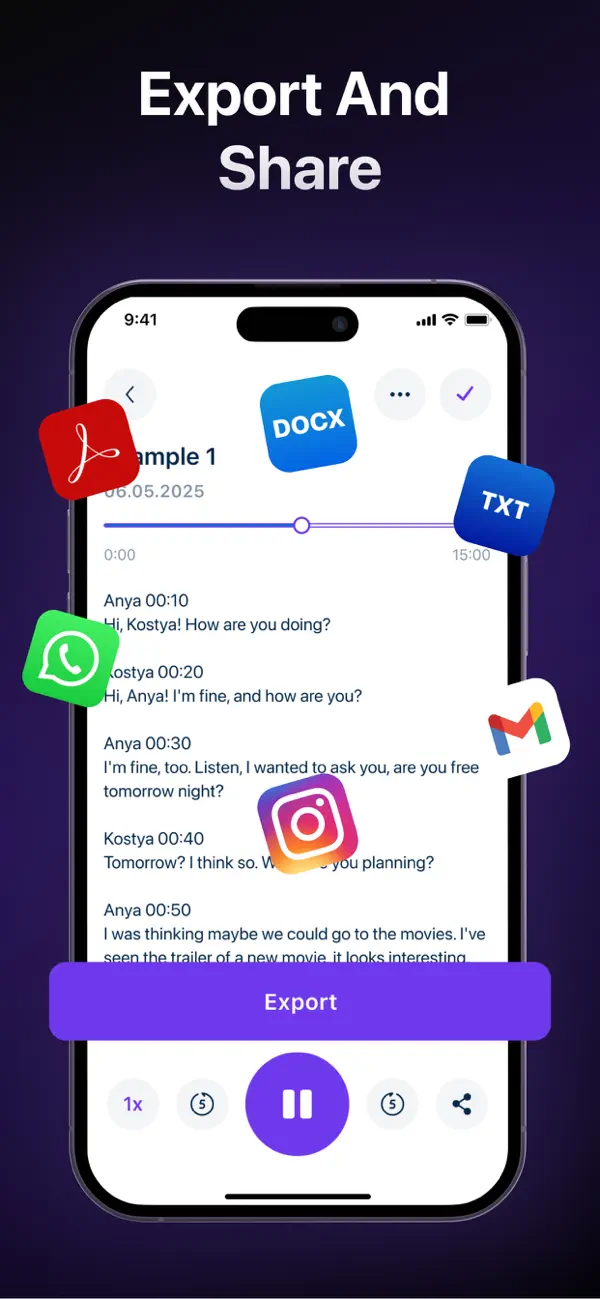 AI Transcriber: Speech to Text screenshot 2