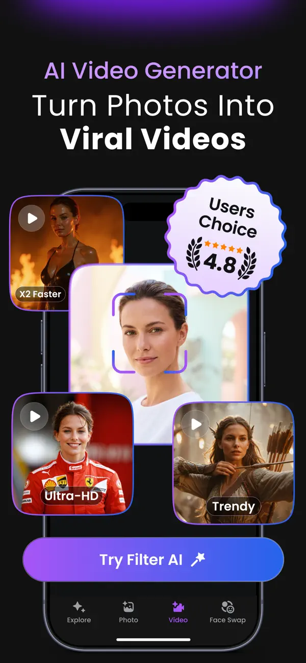 AI Video, Pic Generator・Filter screenshot 6