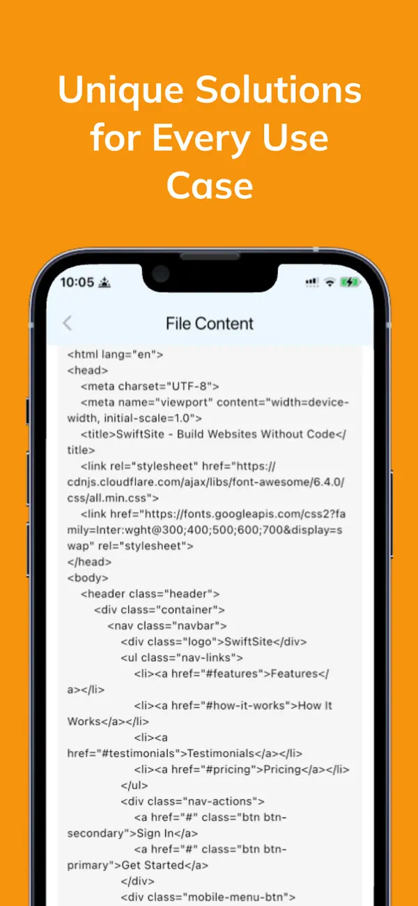 AI Website Builder Code Editor screenshot 1