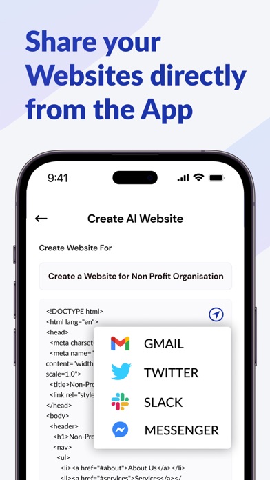 AI Website Builder, Generator screenshot 1