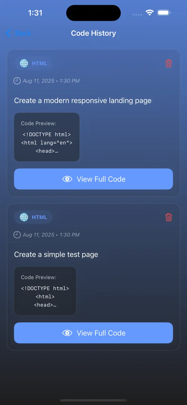 AI Website Builder screenshot 1