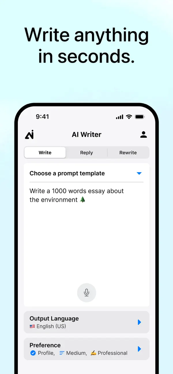 AI Writer: Email Letter Essay screenshot 5