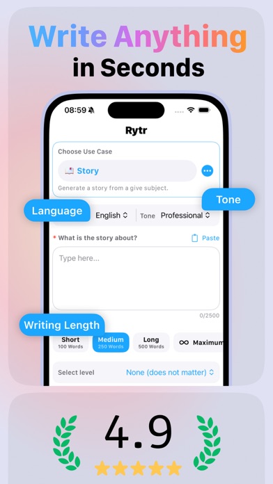 AI Writing Assistant: Raytr screenshot 4