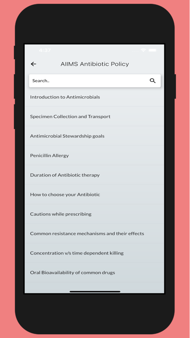 AIIMS Antibiotic Policy screenshot 1