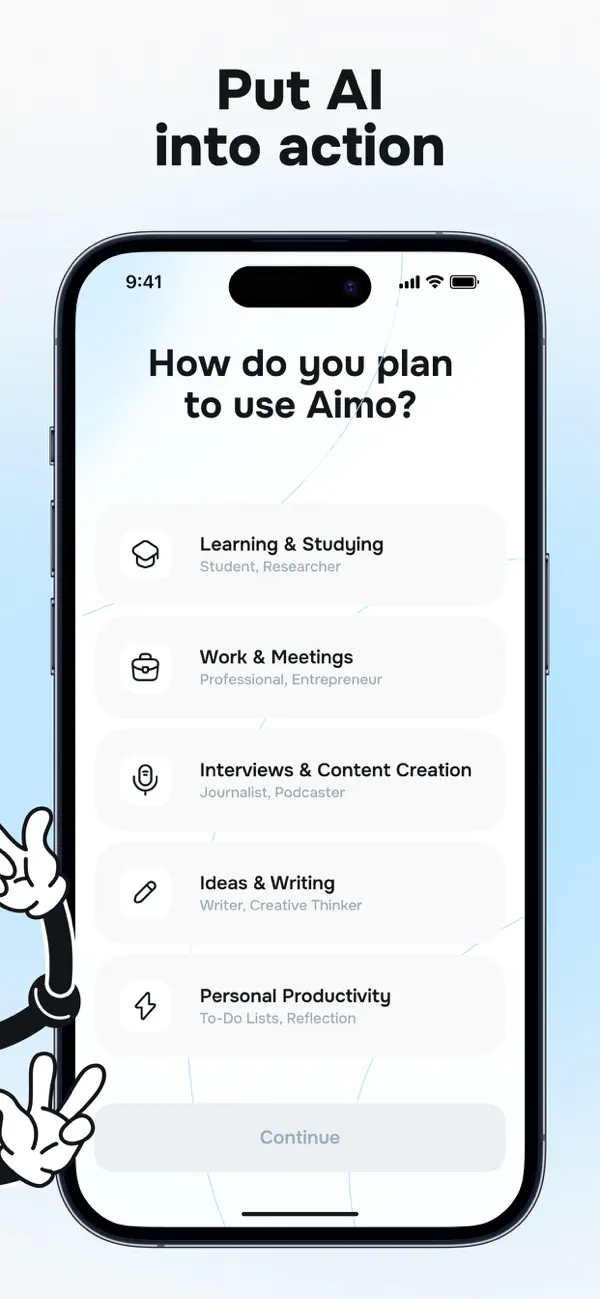 AIMO AI Voice Note Taker screenshot 1