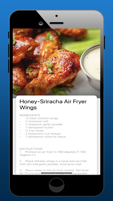 Air Fryer Recipes App screenshot 1