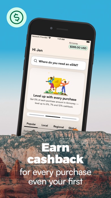 Airalo: eSIM Travel & Internet screenshot 1