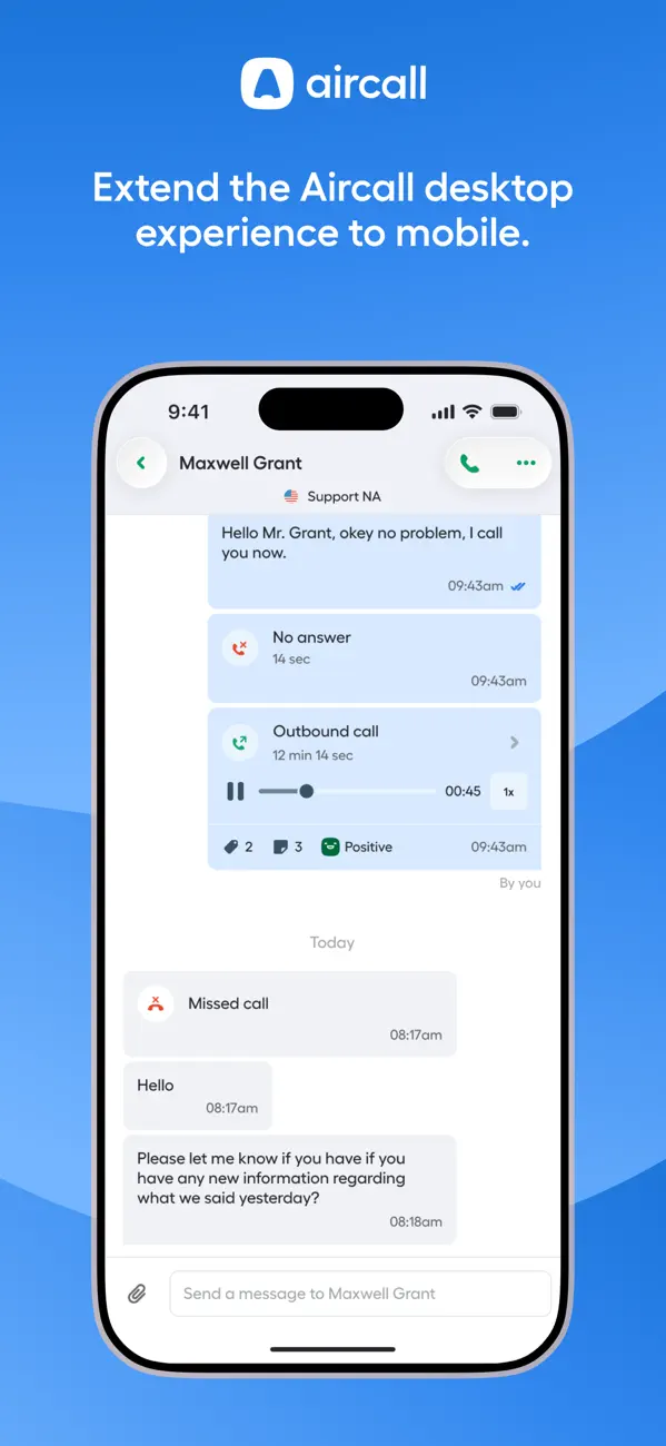 Aircall screenshot 2