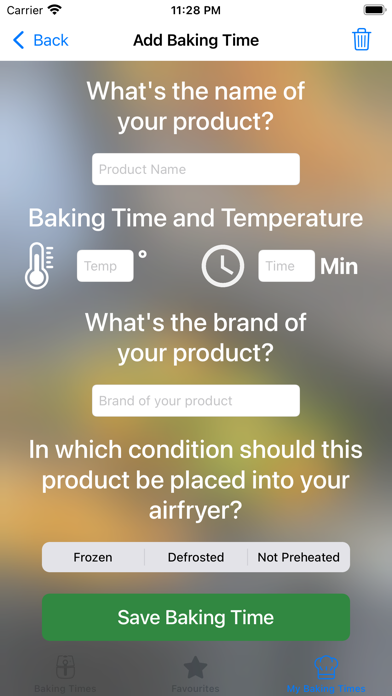 Airfryer Baking Times - 2022 screenshot 1