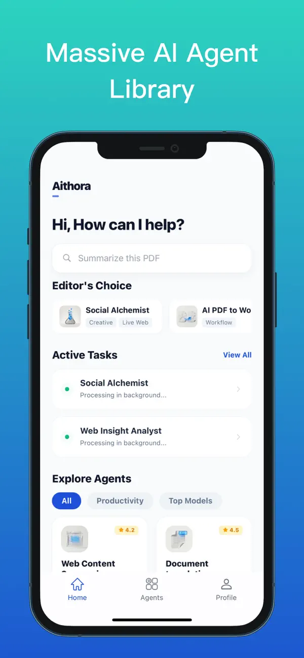 Aithora: AI Chat & Automation screenshot 5