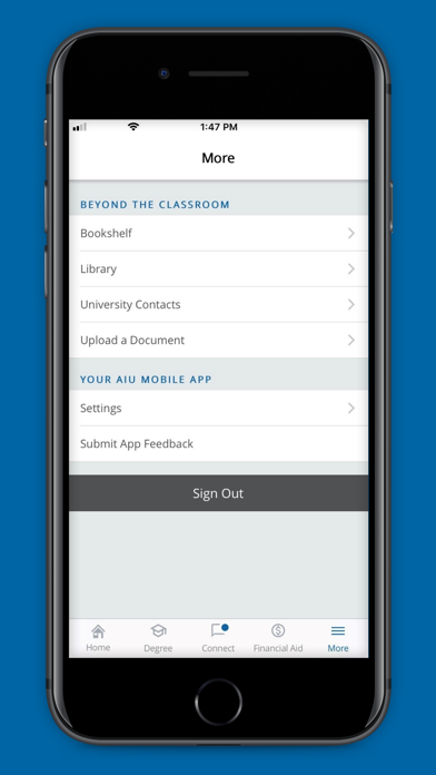 AIU Student Mobile screenshot 1