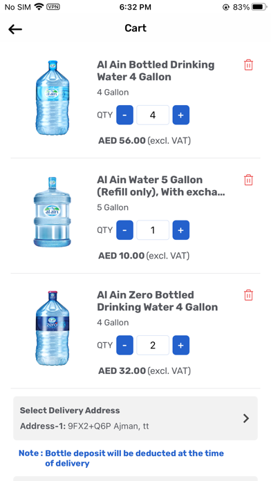 Al Ain Water - Water Delivery screenshot 2