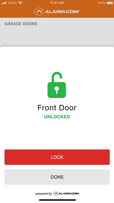 Alarm.com screenshot 2