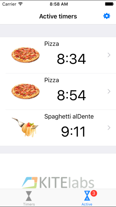 alDente (cooking timer) screenshot 1