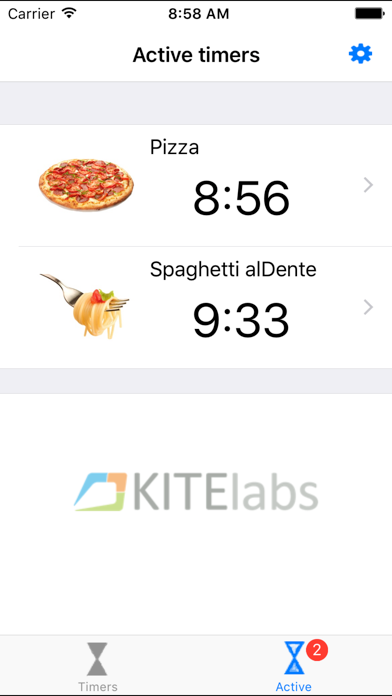 alDente (cooking timer) screenshot 2