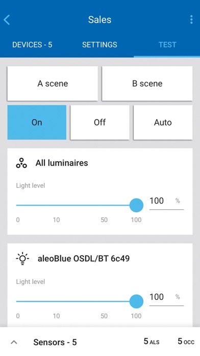 aleoBlue Lighting Controls screenshot 1