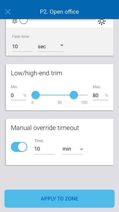 aleoBlue Lighting Controls screenshot 2