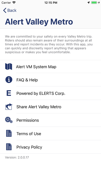 Alert Valley Metro® screenshot 2